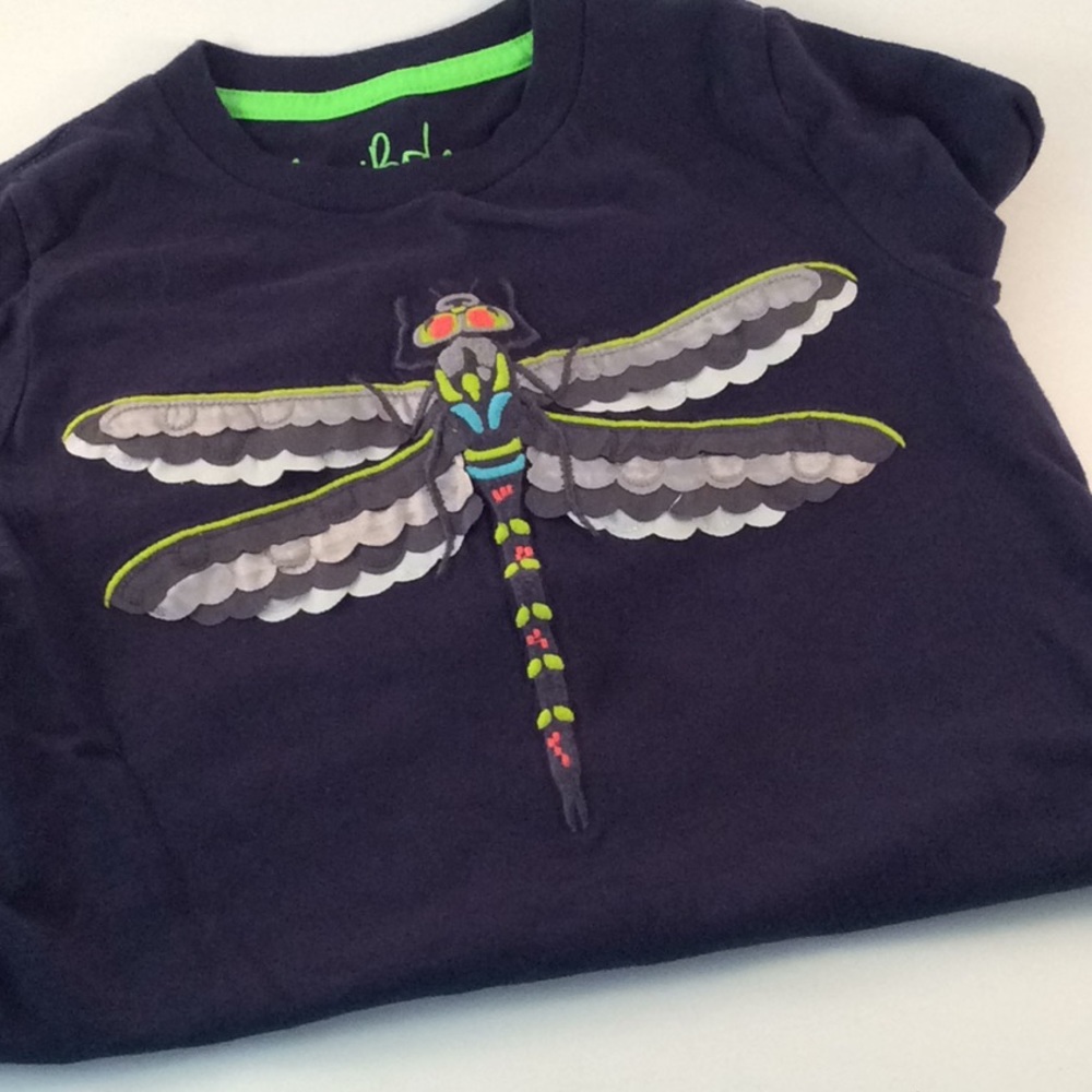 Mini Boden Boys Dragonfly Appliqué T-Shirt